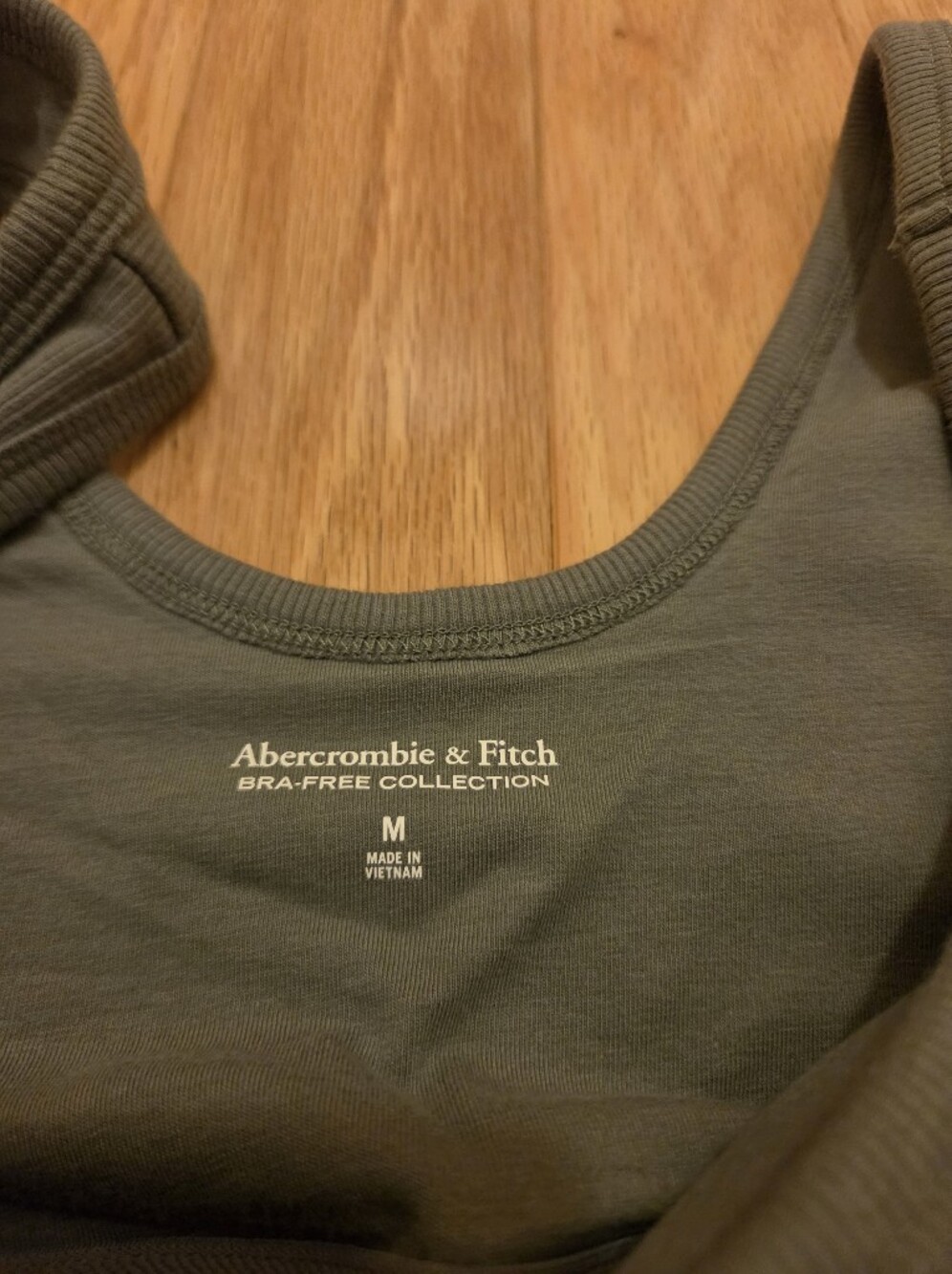 Women's Olive Ribbed Tank Top - Picture 3 of 4